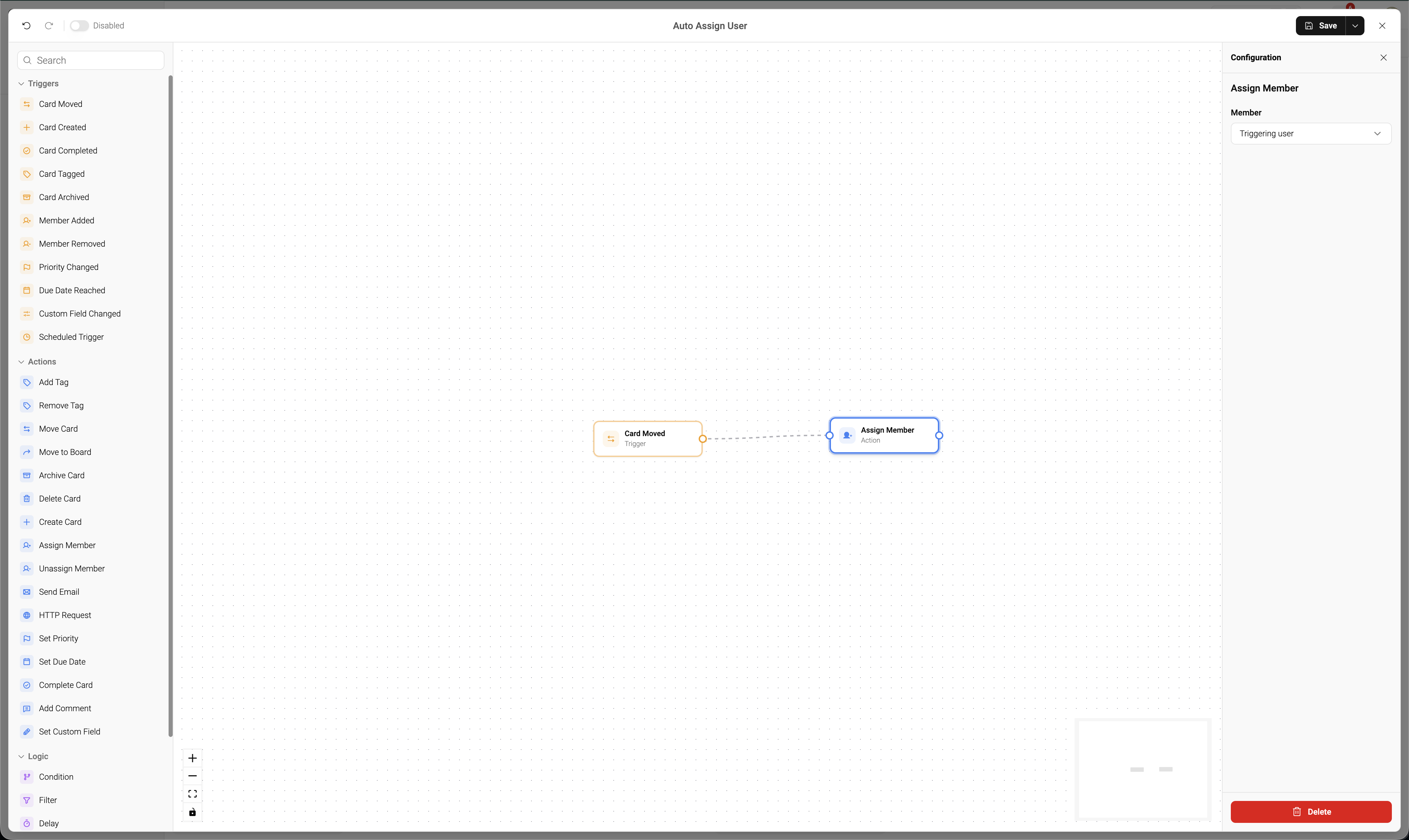 Automation builder
